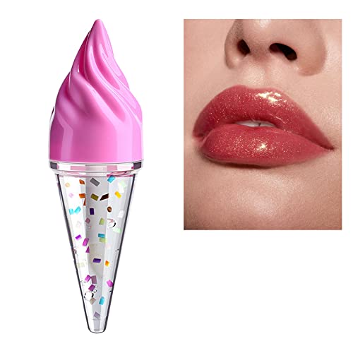 Воден Нюанс на Цвета на Устните За Грим Набор от Бонбони-Пълнител Цвят на Устните Ледена Мед За Устни Прозрачен 5 мл