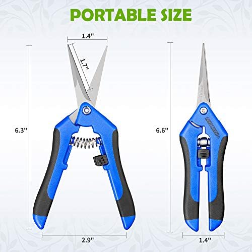 Ножици за подстригване FIXSMITH 6,5 | 1 опаковка | Жив плет | Градински Инструменти с прави остриета от Неръждаема Стомана