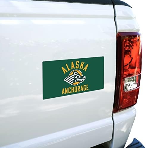 ГРАФИКА И МНОГО ДРУГИ Логото на Университета на Аляска в Анкоридж Seawolves Авто Шкафче за прозорци на Колата Стикер