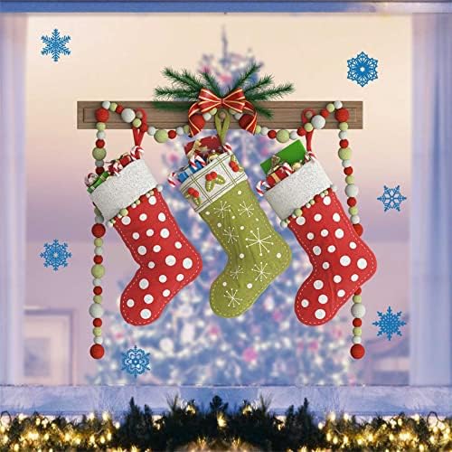 GONEBIN Коледни Чорапи Креативни Коледни Стикери За Стена Детска Стая Фон Стенен Шкаф Коледни Украси Етикети