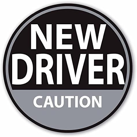 5 Опаковки Новите Етикети на Водача Предупредителен Знак 4.8 x 4.8 - Свалящ Стикер за windows на камион на Бронята на