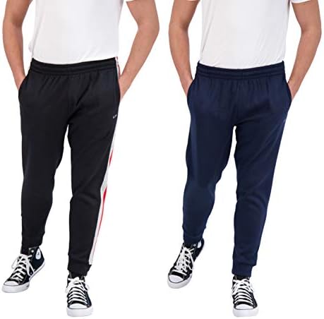 Мъжки Спортни Панталони за джогинг отвътре Unipro, 2 опаковки, Активни Ежедневни Спортни Панталони с Джобове, Дрехи за