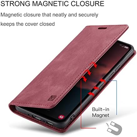 Калъф HAII за Galaxy A54 Case чанта за Носене-в портфейла-за награда от изкуствена кожа с панти капак и [RFID заключване],