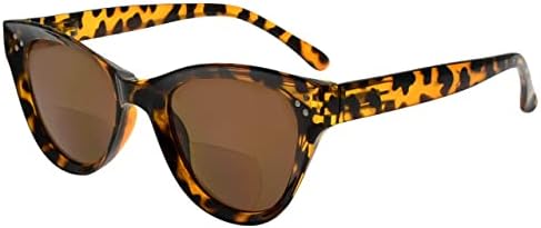 Eyekepper Спестете 10% на 2 опаковки бифокальных слънчеви очила Sunshine Readers Classic Cat-eye Oversize Кафява Костенурка