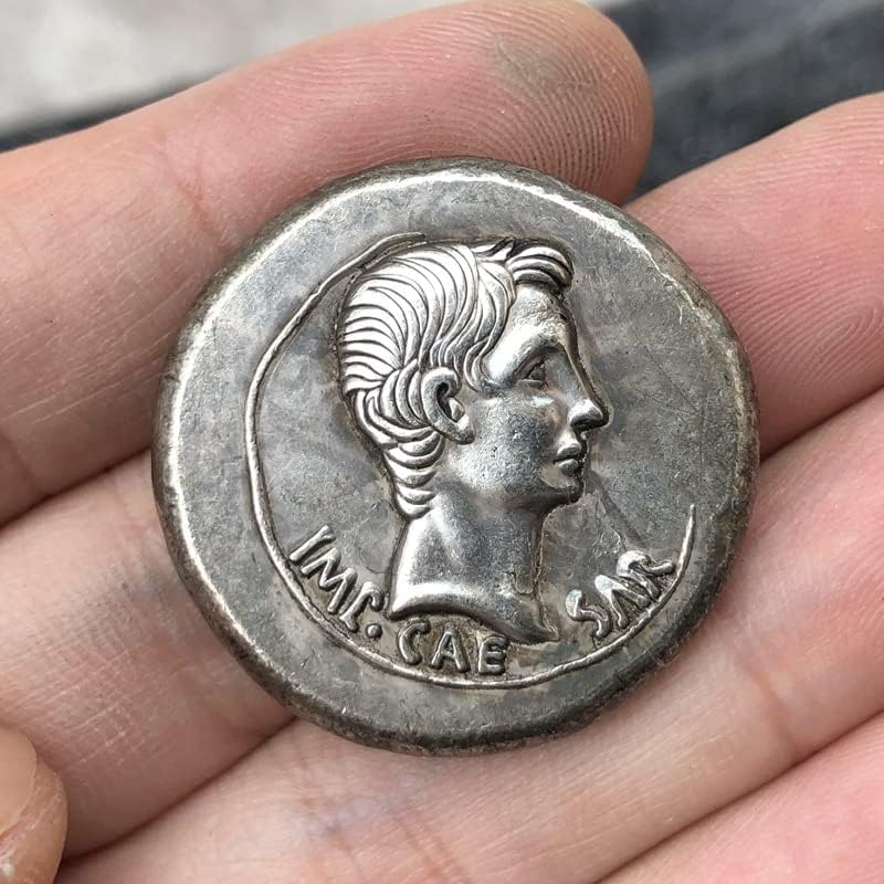 Римски Монети Месинг Със Сребърно Покритие Старинни Занаяти Чуждестранни Възпоменателни Монети Неправилен Размер Тип
