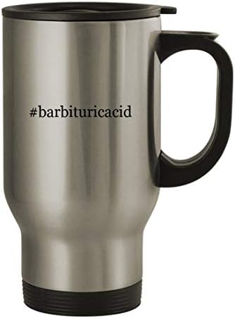 Подарък дрънкулки барбитуриновая киселина - Пътна чаша от неръждаема стомана за 14 грама, сребрист
