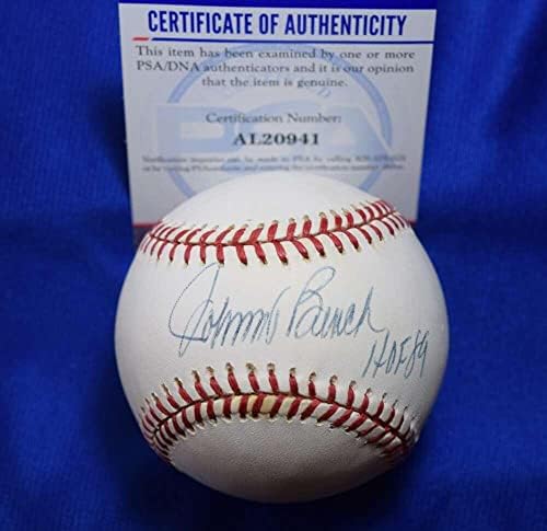 Джони Пейка КОПИТО 89 PSA ДНК Coa Автограф на Националната лийг Бейзбол С Автограф - Бейзболни топки С автографи