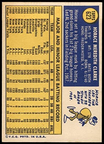 1970 Topps 623 Хорас Кларк Ню Йорк Янкис (Бейзболна карта) в Ню Йорк + Янкис