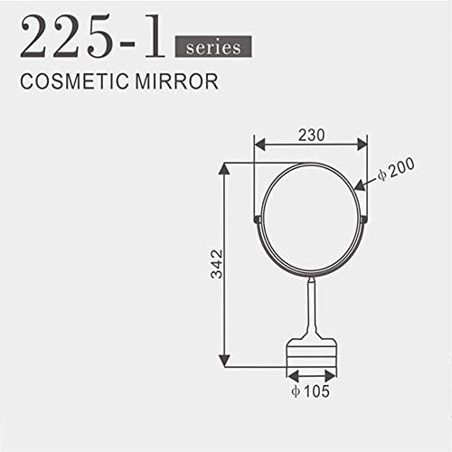 LIANXIAO Състояние Огледала за грим с 1X, 3-кратно увеличение, Въртящо се на 360 градуса Професионално огледало за тоалетка