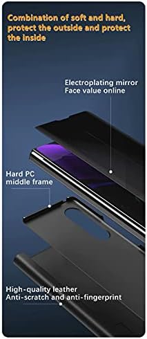 Калъф TingYR за Samsung Galaxy Z Fold 3, Огледален калъф за грим, устойчив на удари калъф, [Функция на каботажните], Калъф за Samsung Galaxy Z Fold 3. (розово злато)