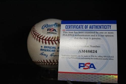 Карл Шейб Подписа (Надпис) Бейзболен Автограф Auto PSA/DNA AM48624 - Бейзболни топки с автографи