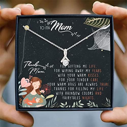 Картичка с Послание, Колие ръчна изработка - Колие за мама - пощенска Картичка с послание за майка ми - Очарователно