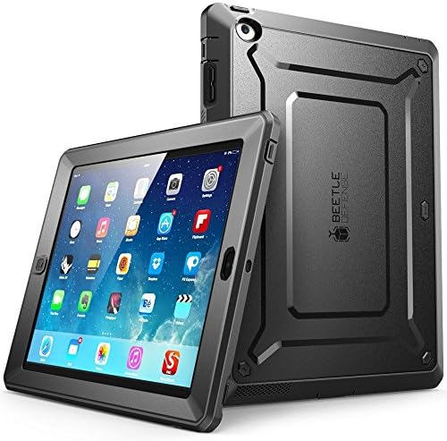 Калъф за iPad 2 Unicorn Beetle Pro с вградена защитно фолио за екрана-Черен