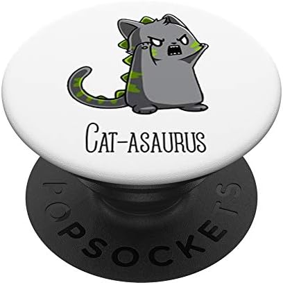 Коте Катазавр, Китен, Динозавър тиранозавър рекс, един Динозавър Рекс, Забавни Любители на котки, PopSockets PopGrip: