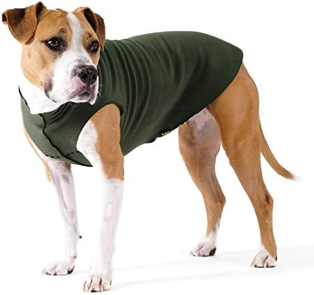 Вълнена шубка за кучета Gold Лапа от еластичен руно – Меки, Топли дрехи за кучета, Еластичен Пуловер за домашни любимци – Машинно пране, околната среда – Всесезонни -