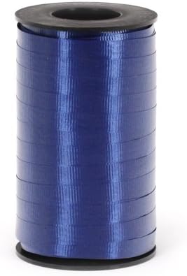 Макара Berwick ширина 3/8 инча и дължина 250 ярда, с накъдрена панделка маша Splendorette Super Curl, тъмно син