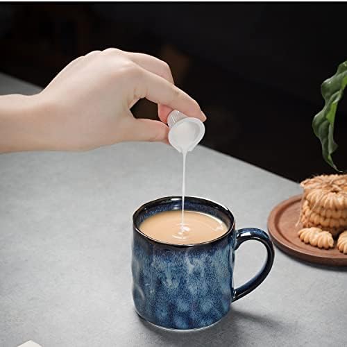 Керамични кафеена чаша KYBSCZ - Керамична чаша за 10 грама - Чаша за чай с дръжка - Забавна чаша за капучино - Могат