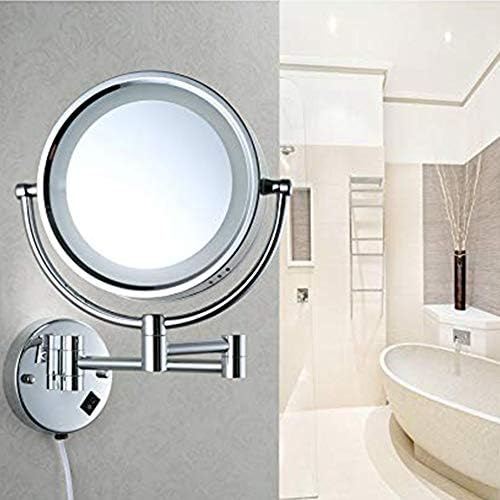 Огледало за грим Cavoli с led осветление, Монтиране на 7-кратно Увеличение, Подключаемое с led подсветка за козметични