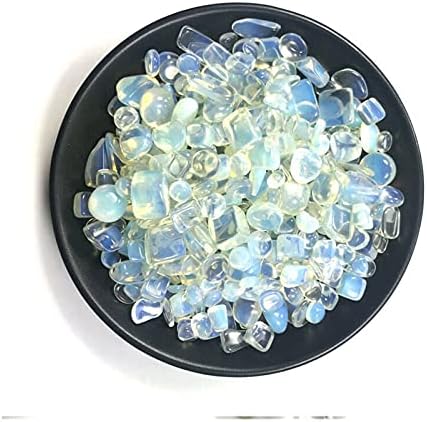 LAAALID XN216 50 г, 2 Размера Опаловый Чакъл Непреработена Лунен Камък Скъпоценен Кристал Проба на Минерала Кварц камъни и кристали, Натурални (Цвят: Дълъг)